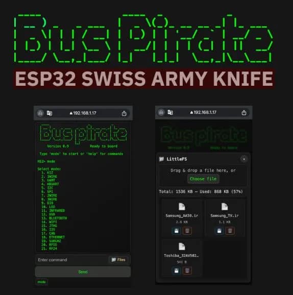 esp32 Mobile-Web-Interface