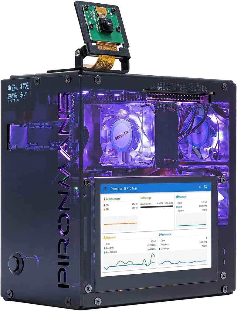 SunFounder Pironman 5 Pro Max for Raspberry Pi 5